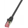 Logilink PrimeLine - cable de red - RJ-45 (M) - RJ-45 (M) - 1 m - SFTP, PiMF - CAT 6 - liso, libre de halógenos - negro (CQ2033S)