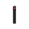 Alargador de corriente Lanberg PS1-05F-0300-BK 3m 5 tomas interior negro