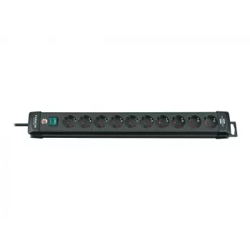Brennenstuhl 1951100100 Regleta de enchufes 3 m 10 tomas interior negro