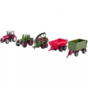 Set de vehículos agrícolas de juguete Siku Farmer 8300 — modelos de maquinaria agrícola de fundición