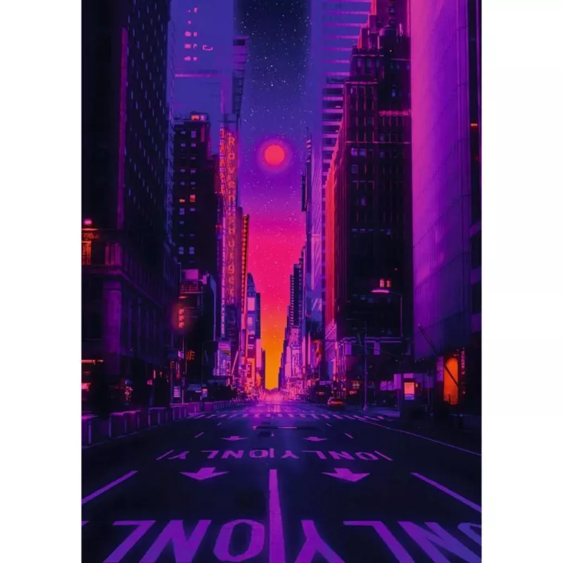 Puzle Ravensburger New York in Neon, 1000 piezas, puzle para adultos