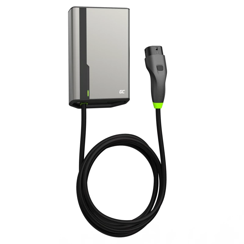 Wallbox Green Cell GC EVGC021B2275 3,6-22 kW 7,5 m NFC gris aluminio