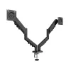 Soporte de monitor de doble brazo para escritorio TRACER TRAUCH47660 — brazos de metal ajustables, máx. 18 kg, VESA hasta 100×100, para pantallas de 13 inch–32 inch