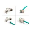 Módulo Keystone DeLOCK 88116 plano verde RJ-45 10 uds.