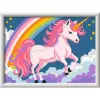 Set de pintar por números Ravensburger CreArt Rosa Unicornio pintura