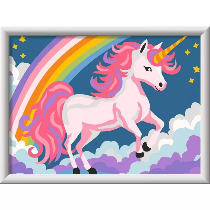Set de pintar por números Ravensburger CreArt Rosa Unicornio pintura