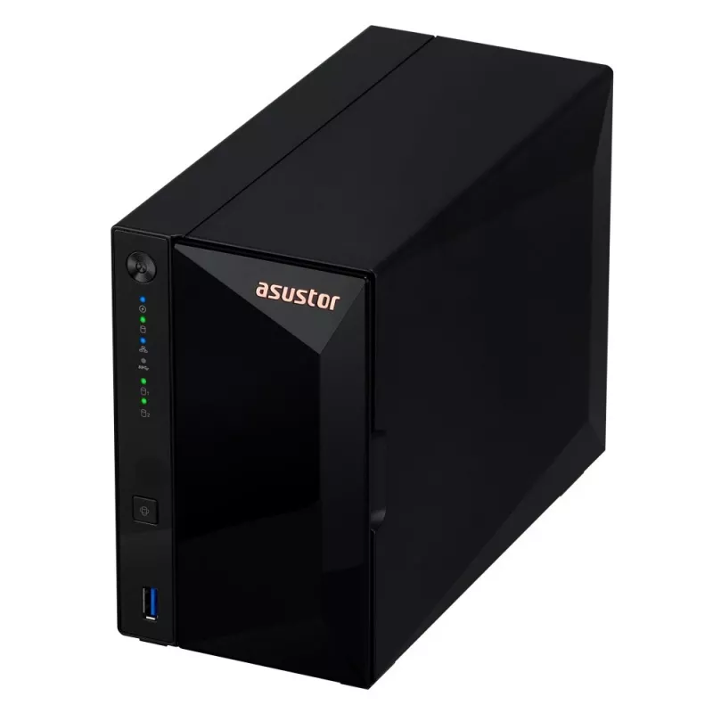 Asustor DRIVESTOR 2 Pro Gen2 AS3302T v2 NAS Realtek RTD1619B 2 GB DDR4 ADM Negro