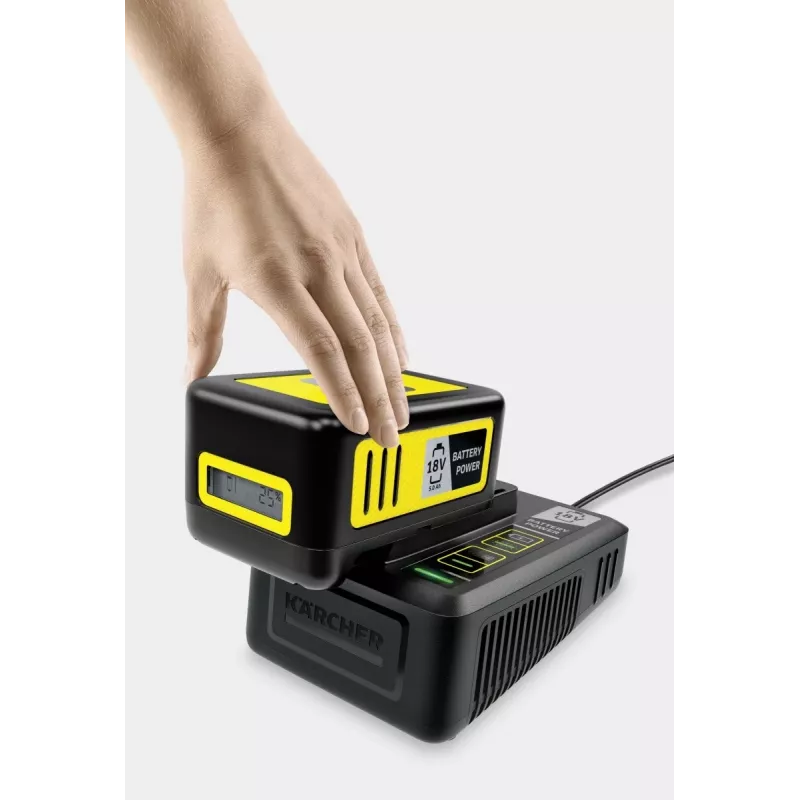 Set de batería y cargador Kärcher 2.445-063.0, Universal 18V 5000mAh, amarillo/negro