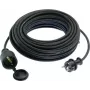 Cable alargador AS Schwabe 60310 — 10 m, negro, cable de alimentación
