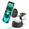 Cargador de interior Belkin UltraCharge Pro 25W Qi2 3en1 Cargador magnético Charcoal