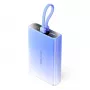 Batería externa Vention FHZL0 10000 mAh — 1×USB-A, 1×USB-C, 3 A, azul