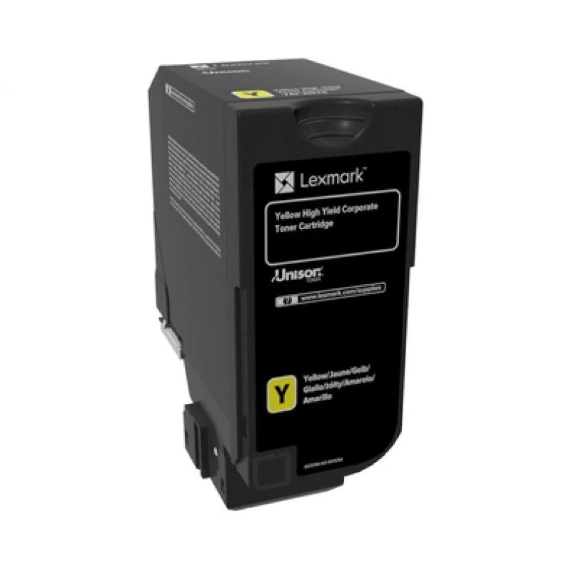Tóner LEXMARK 74C2HYE Lexmark 74C2HYE amarillo 12 000 páginas CS725de / CS725dte