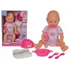 Muñeca bebé SIMBA New Baby Born Bobas 105032533 – cuerpo de goma, tamaño recién nacido