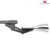 Maclean MC-757 bandeja para teclado bajo el escritorio, acero, máx. 2 kg, negra