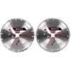 Set de discos de corte diamantados para amoladora angular EINHELL 230×22,23×1,8 mm, corona turbo, 2 uds.