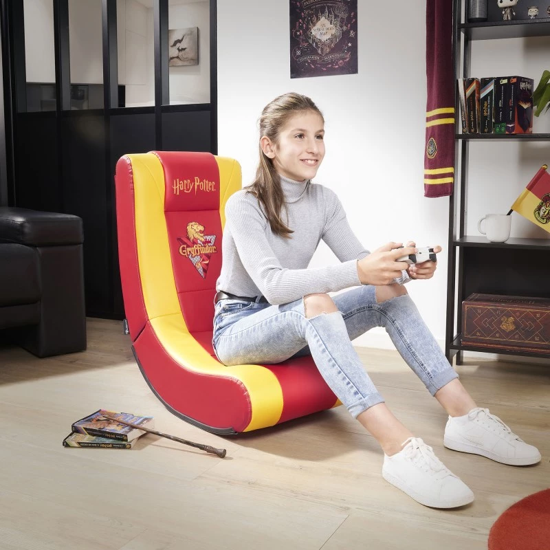 Silla gaming para consola Subsonic SA5610-H1 asiento acolchado rojo amarillo