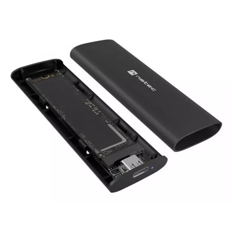 Carcasa externa SSD Natec Rhino M.2 NVMe Lite USB-C 3.1 Gen 2 Aluminum Cisc