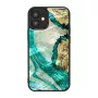 Funda protectora iKins para Apple iPhone 12 mini — aqua agate