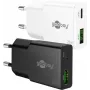 Goobay 75734 cargador rápido doble USB-C PD GaN Slim, 2 puertos, 25 W, blanco