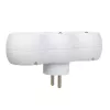 Maclean MCE339E ladrón de enchufe doble, tipo E