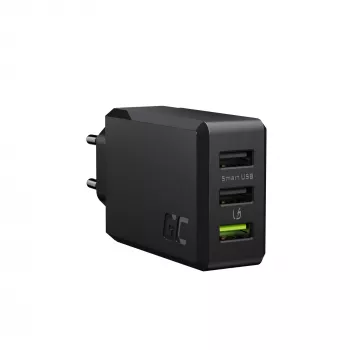 Cargador para dispositivos móviles Green Cell CHARGC03 negro para interiores