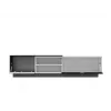 Mueble de TV Cama SIGMA1 180 blanco/negro brillante