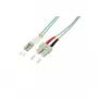 LogiLink - cable de conexión - SC multimodo (M) a LC multimodo (M) - 2 m - fibra óptica - dúplex - 50/125 micrómetros - OM3 - libre de halógenos - aguamarina