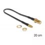 Cable coaxial DeLOCK 88484 RG-174 0,2 m SMA TS-9 negro