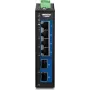 Switch industrial de 6 puertos 2,5G para carril DIN TRENDnet TI-G5062 con carcasa metálica