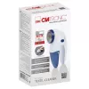 Quitapelusas CLATRONIC TC 3759 – a pilas 2×AA, cuchilla y lámina de acero inoxidable Ø45 mm, azul/blanco