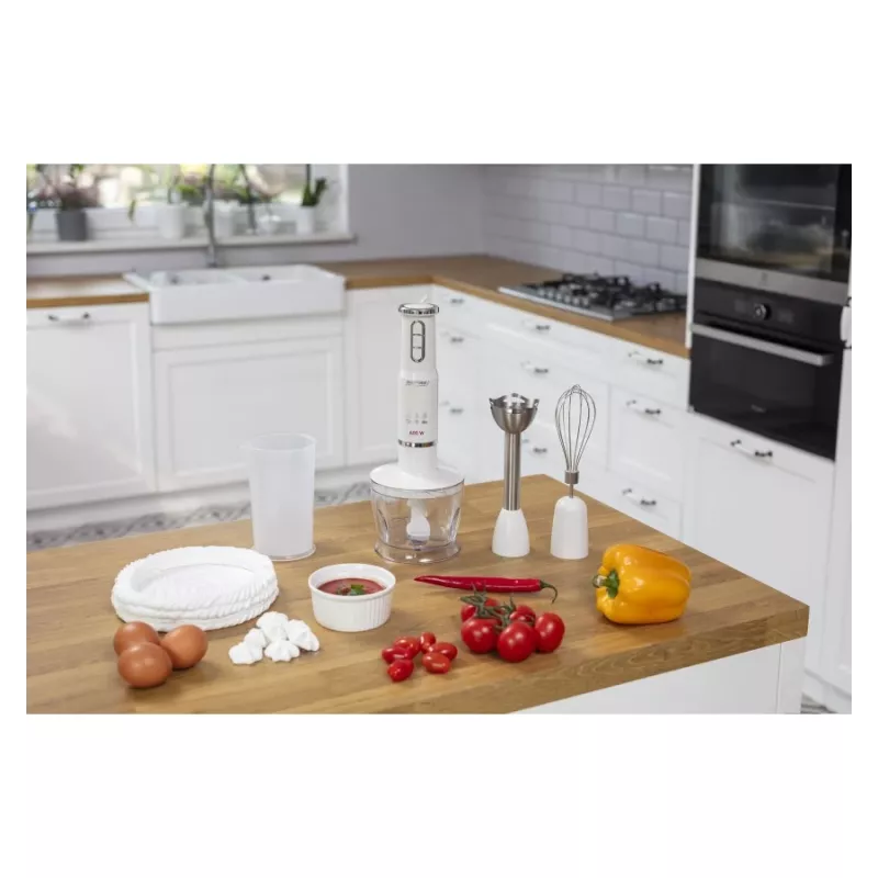 Batidora de mano MPM MBL 43 blanca 600W con accesorios