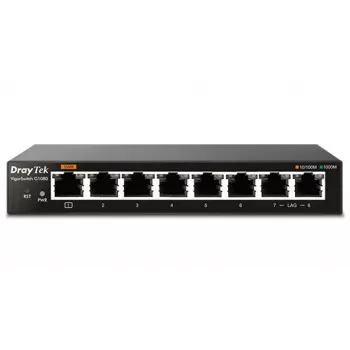 Switch Ethernet Gigabit L2 no gestionado Draytek VigorSwitch G1080 negro