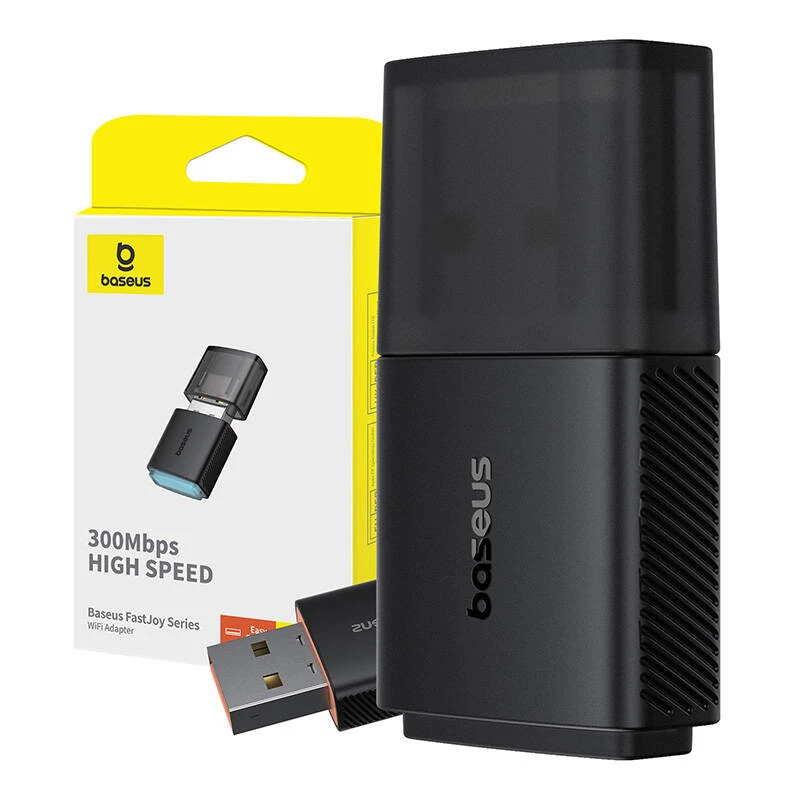 Adaptador WiFi Baseus FastJoy 300Mbps (negro)