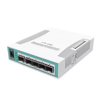 Switch de red Mikrotik CRS106-1C-5S Gigabit Ethernet (10/100/1000) Power over Ethernet (PoE) Blanco