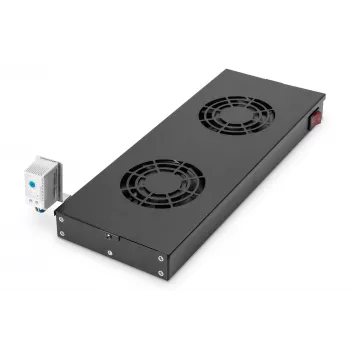 Digitus unidad de ventilador para instalación variable de 483 mm (19