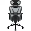 Silla de oficina ergonómica ThunderX3 XTC - negra/azul