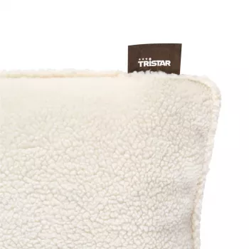 Almohadilla eléctrica inalámbrica Tristar BW-4798, funda textil lavable, 10 W, 3 niveles de calor, una persona