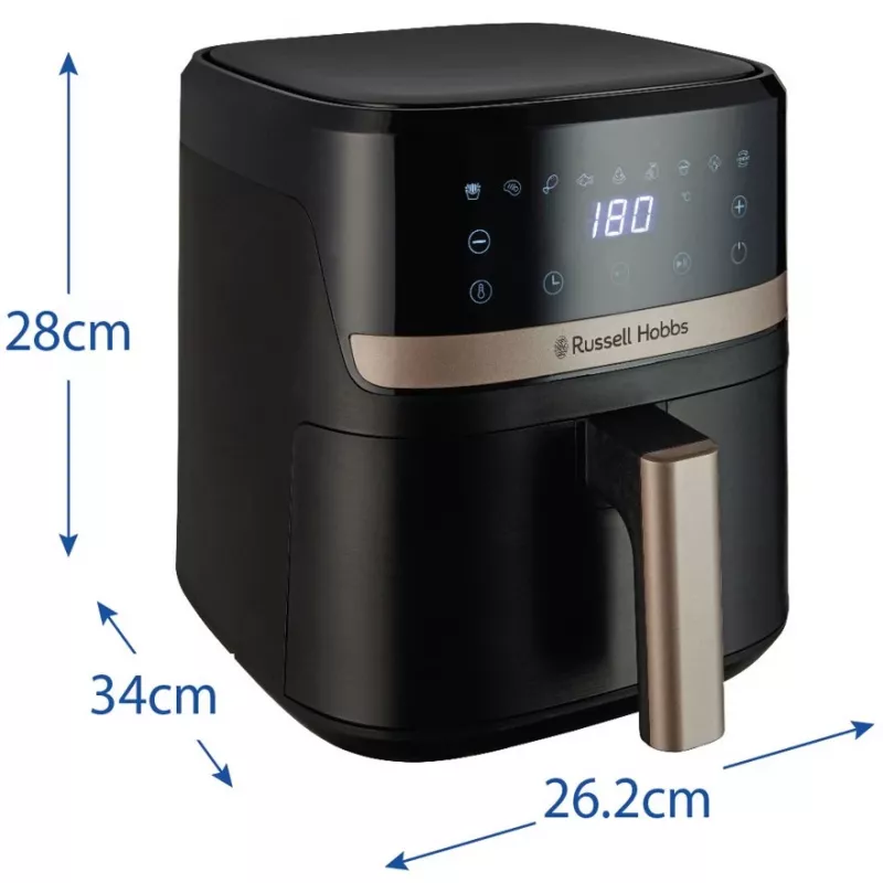 Freidora de aire Russell Hobbs Satisfry 4,3 l negra 27610-56 2761056 (27610-56)