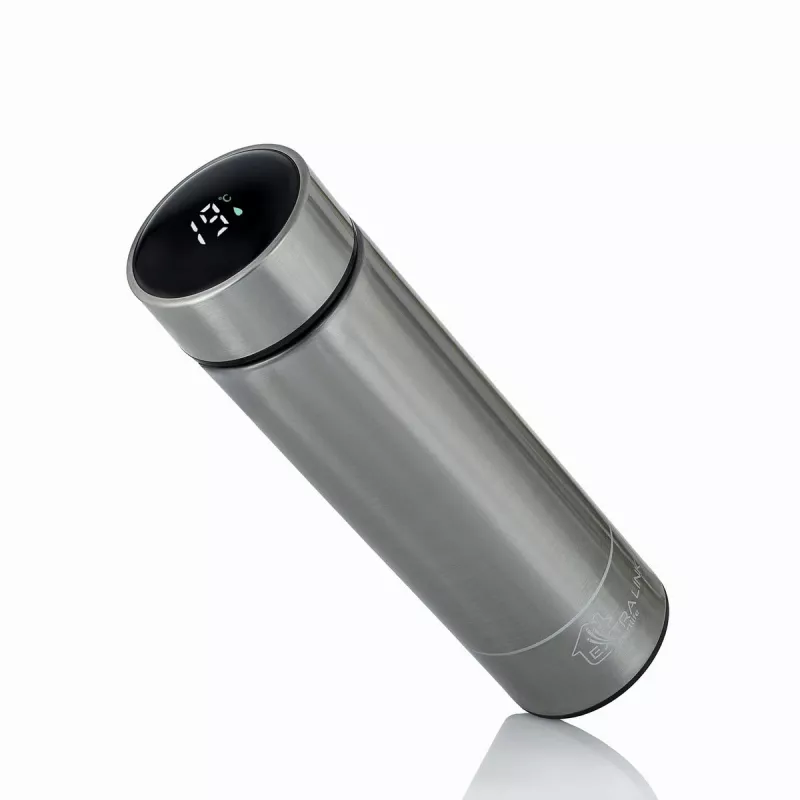 Extralink Smart Travel Mug plata, vaso térmico con indicador LED