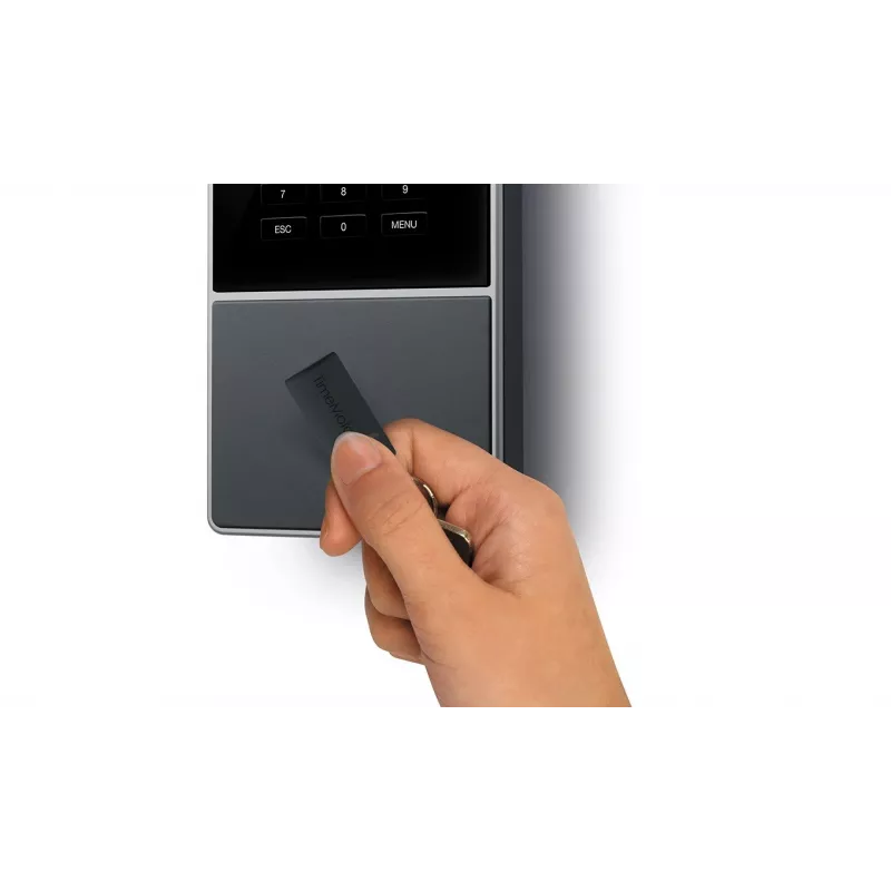 Terminal de control horario Safescan TM-616 negro — TFT de 2,8 pulgadas, dual-core 1 GHz, tarjeta de proximidad, Ethernet LAN, montaje en pared