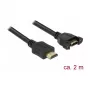 Cable HDMI DeLOCK 85464 2 m HDMI Type-A estándar negro
