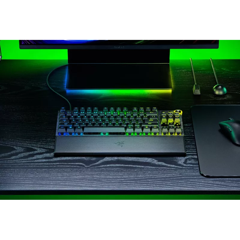 Razer Huntsman V3 Pro Tenkeyless 8KHz | Teclado gaming | Con cable | US | Negro | USB Type-C | Razer Analog Optical Switch Gen-2
