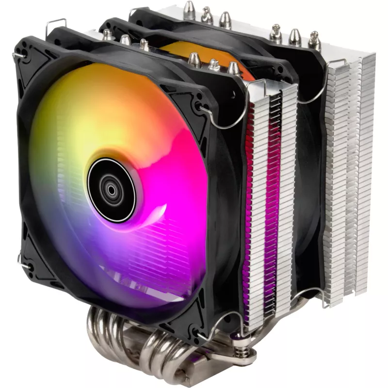 SilverStone Hydrogon D120 ARGB - Disipador de CPU por aire - (para: LGA1156, LGA1155, LGA2011, LGA1150, LGA1151, AM4, LGA2066, LGA1200, LGA1152, LGA1700)