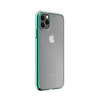 Carcasa rígida protectora Devia Glimmer Serie para iPhone 11 Pro, verde, trasera de PC