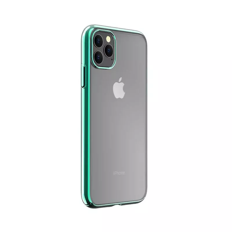 Carcasa rígida protectora Devia Glimmer Serie para iPhone 11 Pro, verde, trasera de PC