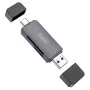 Lector de tarjetas HOCO HB45 2 ranuras SD/TF con conectores USB-A y USB-C