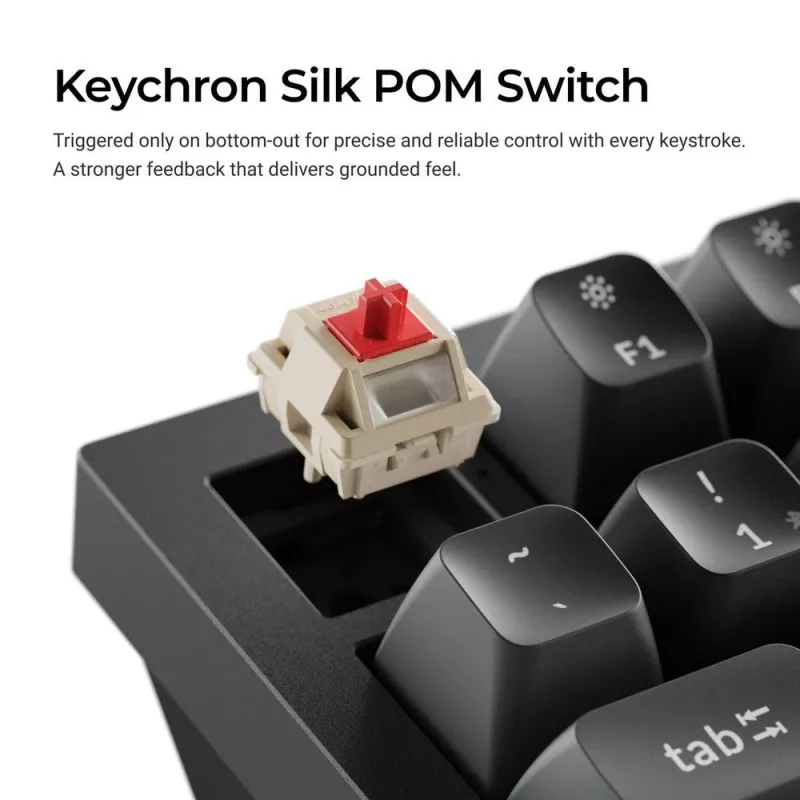 Teclado mecánico Keychron Q3 Ultra 8K — 80% QWERTY, con cable y Bluetooth, RGB, negro