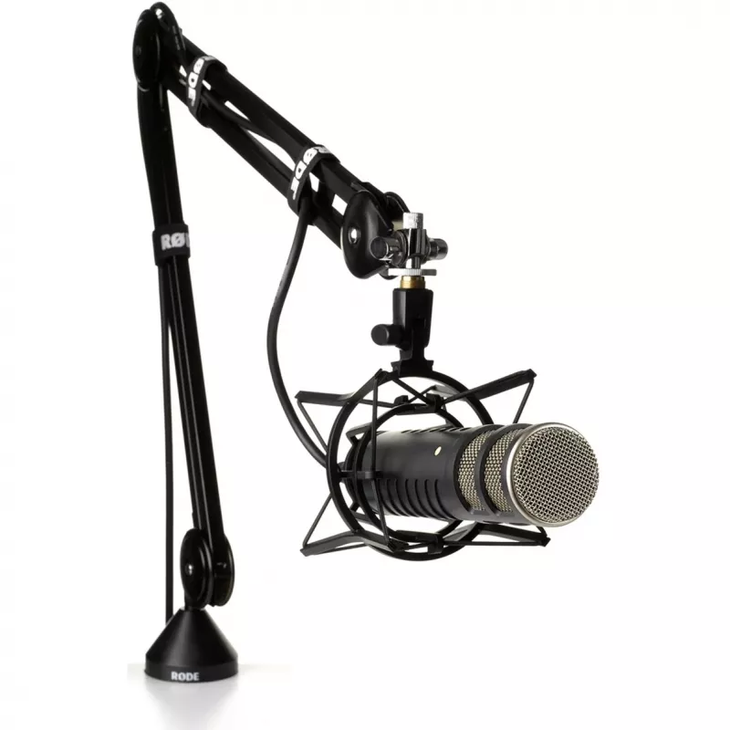 Micrófono de estudio dinámico RØDE Procaster — cableado, mini-XLR (3 pines), 75–18.000 Hz, 32 Ω, -56 dB, negro, 695 g