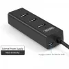 UNITEK Y-3089 hub de interfaz USB 3.2 Gen 1 (3.1 Gen 1) Type-A 5000 Mbit/s negro