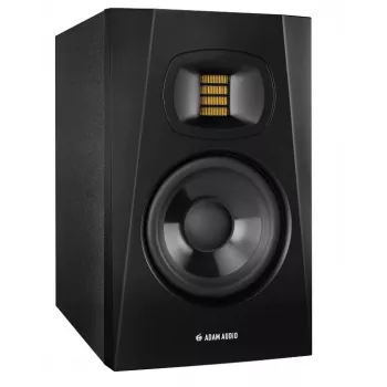 Monitor de estudio ADAM AUDIO T5V, woofer de 5 pulgadas, tweeter de 1,9 pulgadas, 45–25.000 Hz, 106 dB, negro